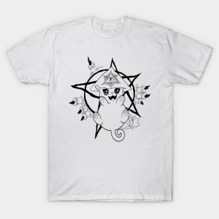 Aleister Meowley (Black and White) T-Shirt